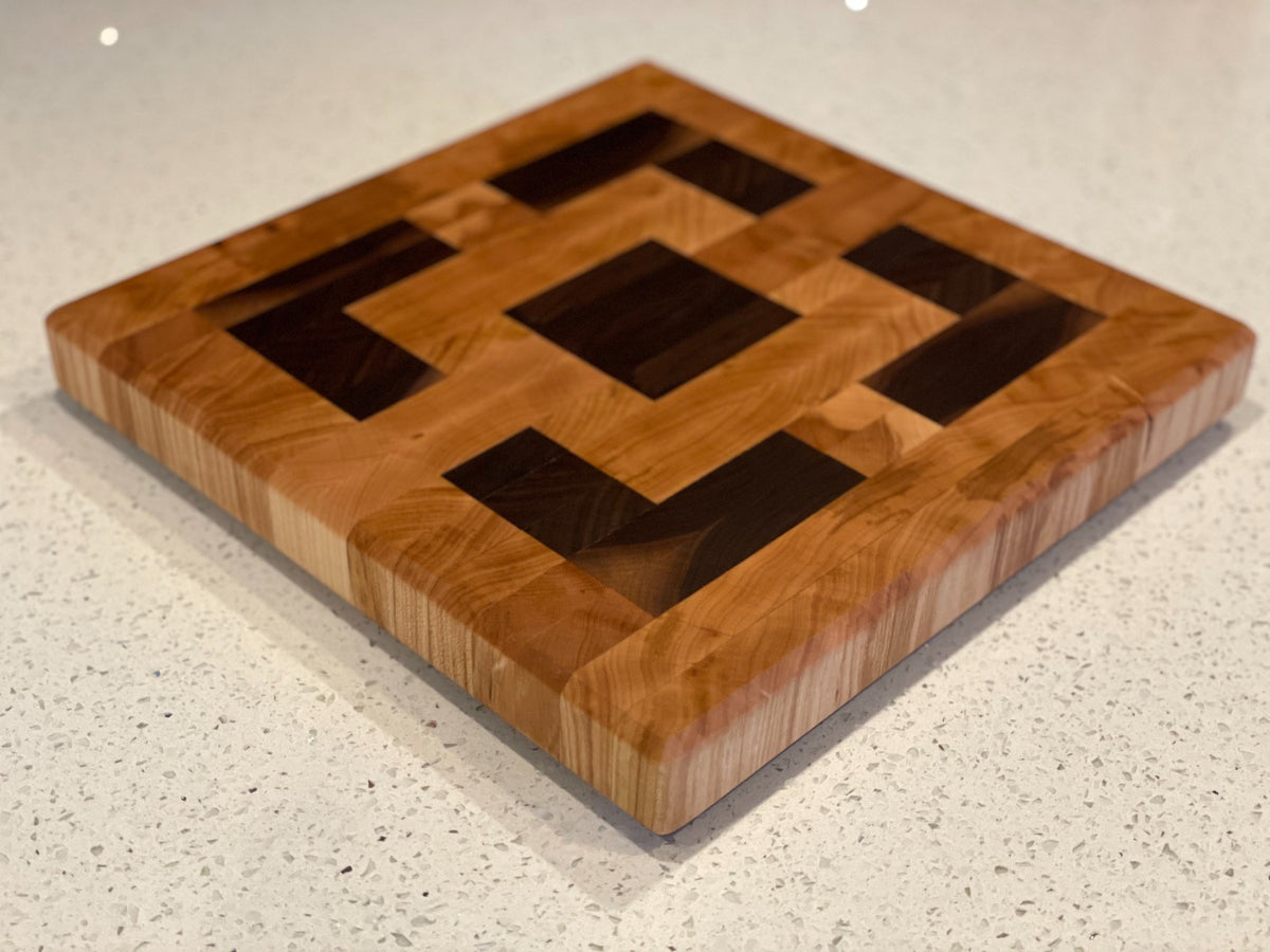 Square on Square Breeze Block End Grain Cutting Board – Taryn Builds