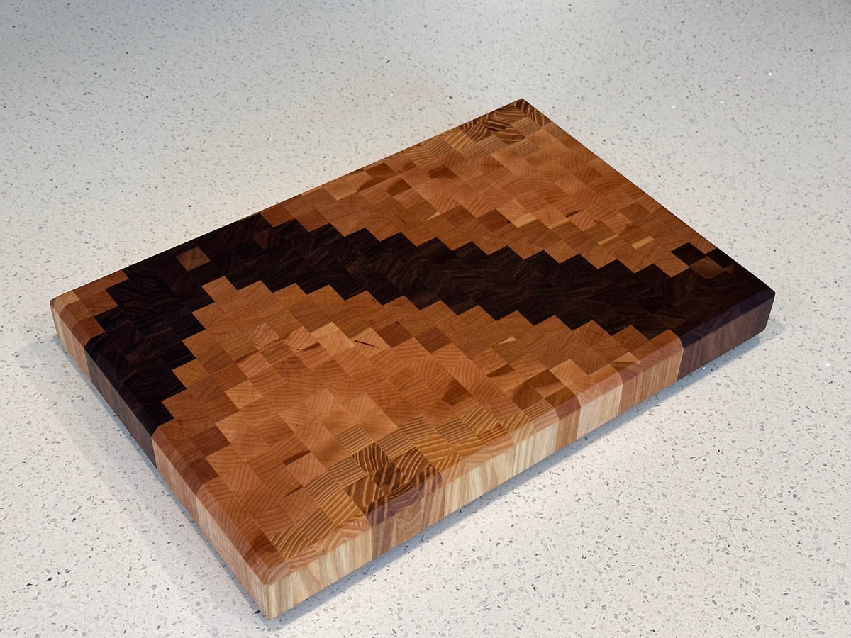 Ombre End Grain Cutting Board  Plus A Hot Wax Treatment 4K 