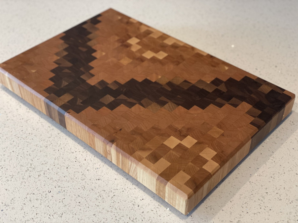 Ombre End Grain Cutting Board  Plus A Hot Wax Treatment 4K 