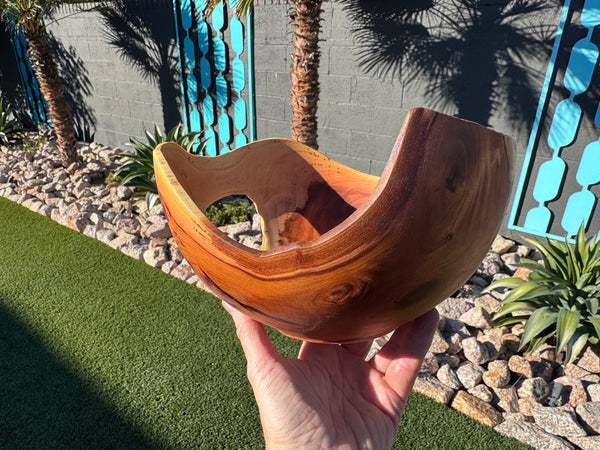 Chinese Elm Natural Rim Vessel #117