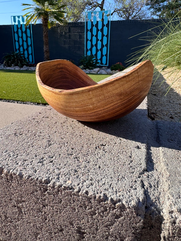 Mesquite Natural Rim Vessel #127