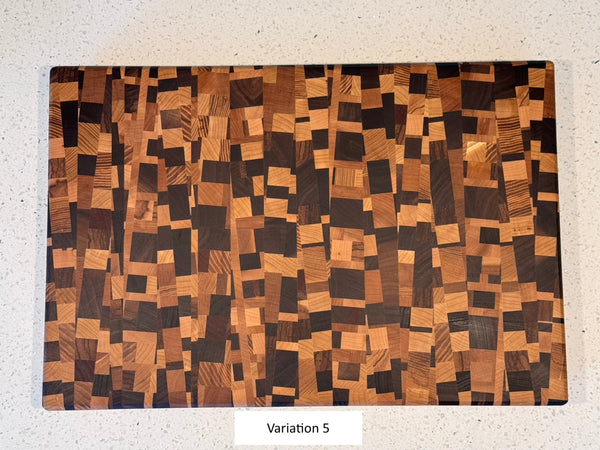 Angled Chaos End Grain Cutting Board - June 2024 Batch