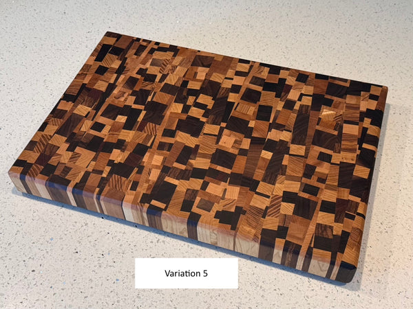 Angled Chaos End Grain Cutting Board - June 2024 Batch