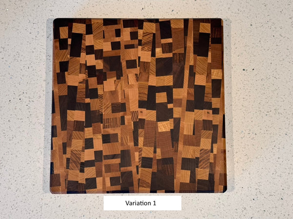 Angled Chaos End Grain Cutting Board - June 2024 Batch