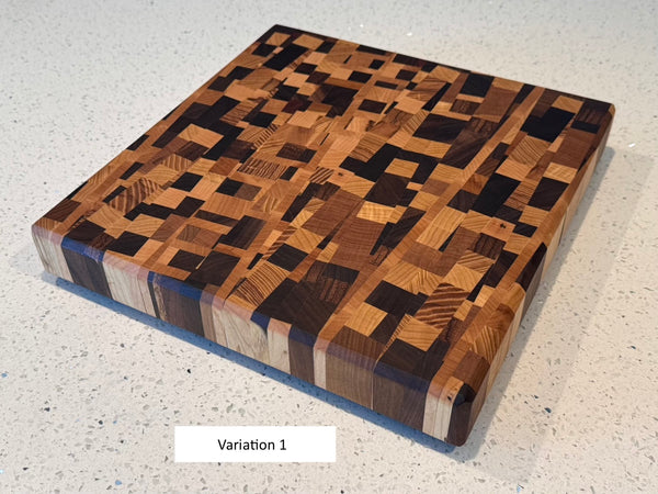 Angled Chaos End Grain Cutting Board - June 2024 Batch