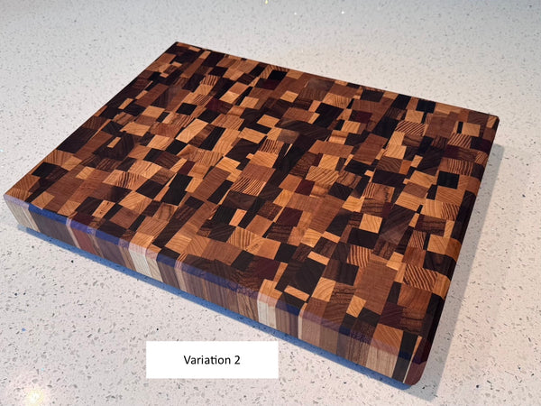 Angled Chaos End Grain Cutting Board - June 2024 Batch