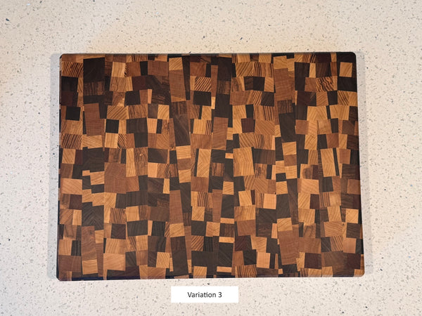 Angled Chaos End Grain Cutting Board - June 2024 Batch