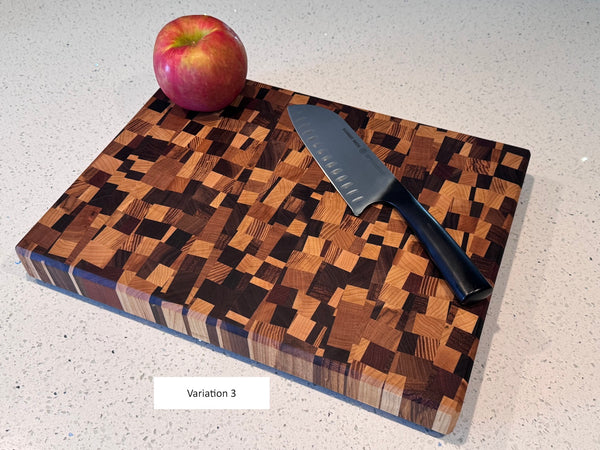 Angled Chaos End Grain Cutting Board - June 2024 Batch