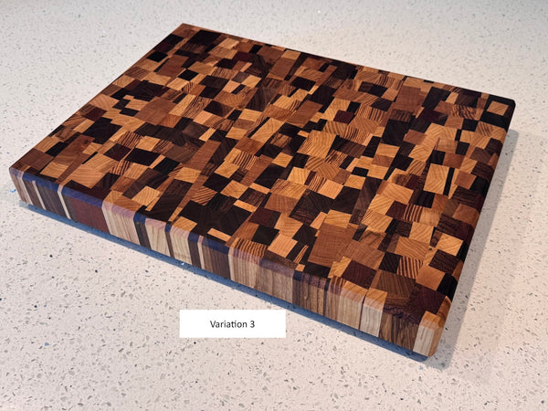 Angled Chaos End Grain Cutting Board - June 2024 Batch