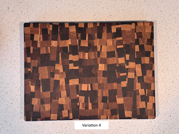 Angled Chaos End Grain Cutting Board - June 2024 Batch