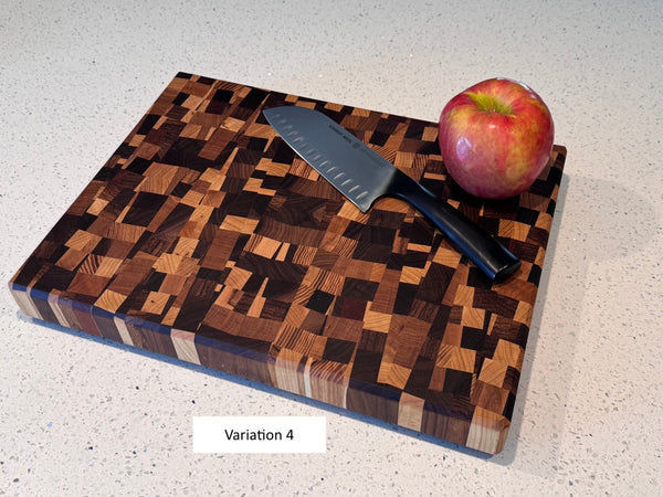 Angled Chaos End Grain Cutting Board - June 2024 Batch