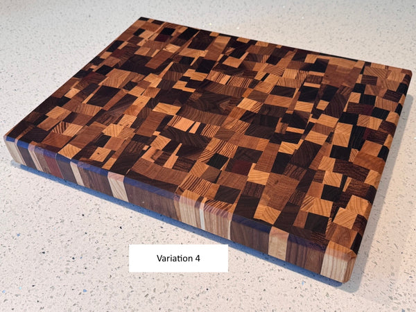 Angled Chaos End Grain Cutting Board - June 2024 Batch