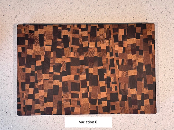 Angled Chaos End Grain Cutting Board - June 2024 Batch