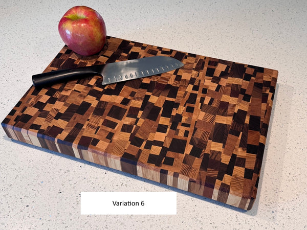 Angled Chaos End Grain Cutting Board - June 2024 Batch