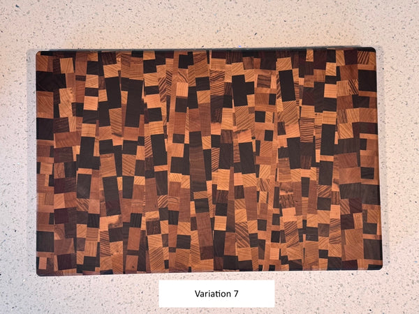 Angled Chaos End Grain Cutting Board - June 2024 Batch