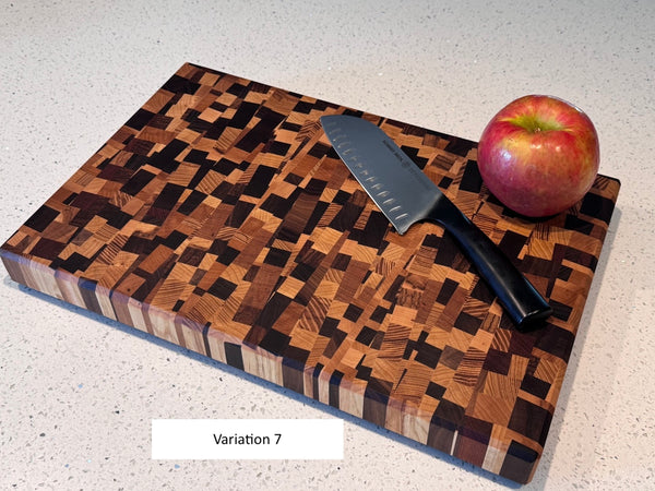 Angled Chaos End Grain Cutting Board - June 2024 Batch