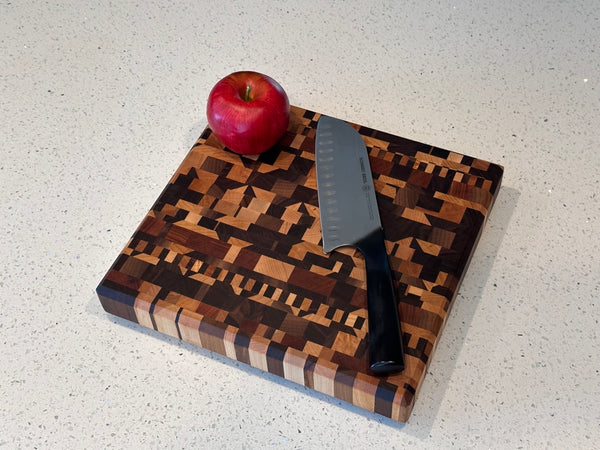 Square on Square Breeze Block End Grain Cutting Board – Taryn Builds