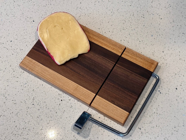 Large Maple & Walnut Cheese Slicer