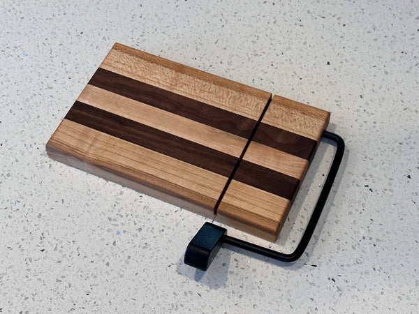 Small Maple & Walnut Cheese Slicer