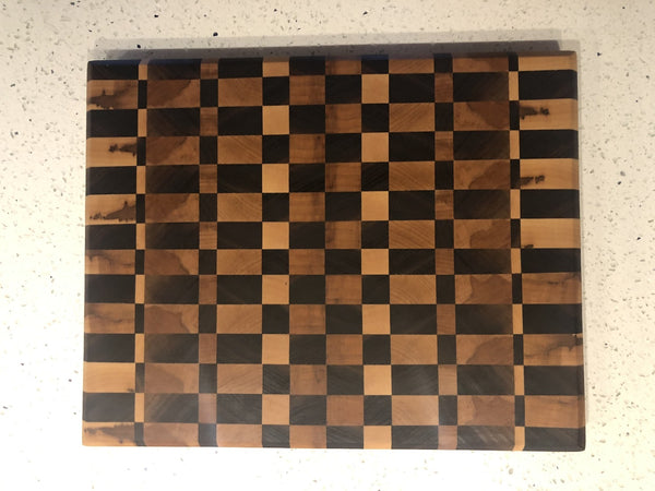 Checkered End Grain Cutting Board
