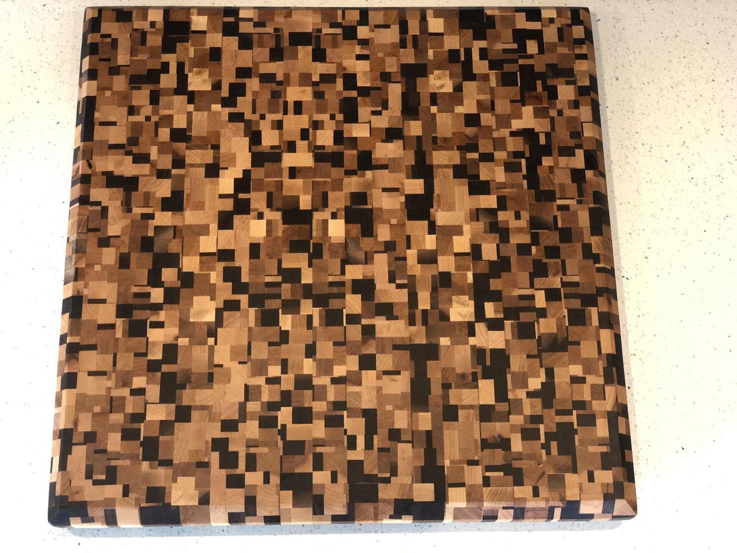 Fan Pattern End-Grain Cutting Board