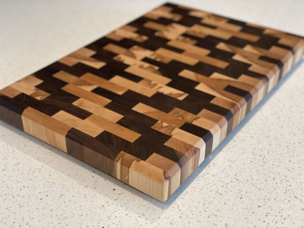 Space Invaders End Grain Cutting Board