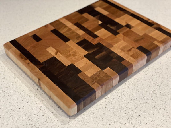 Cleaning Up Chaos End Grain Cutting Board