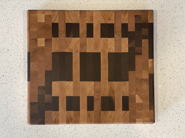 Cleaning Up Chaos End Grain Cutting Board