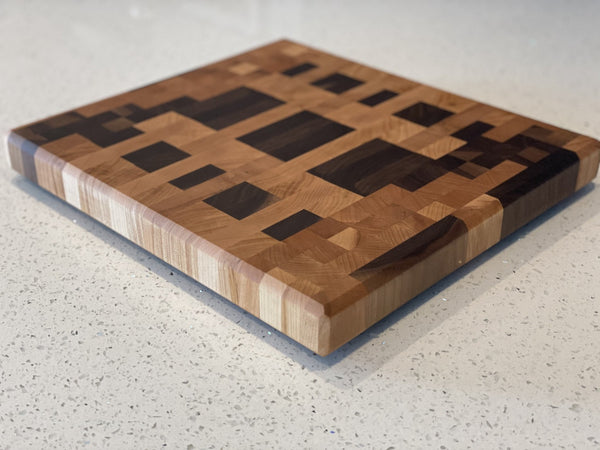 Cleaning Up Chaos End Grain Cutting Board